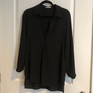 Pleione Black Long Sleeve Top
